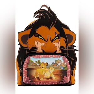 Disney Loungefly Lion King SCAR Villain backpack NWT